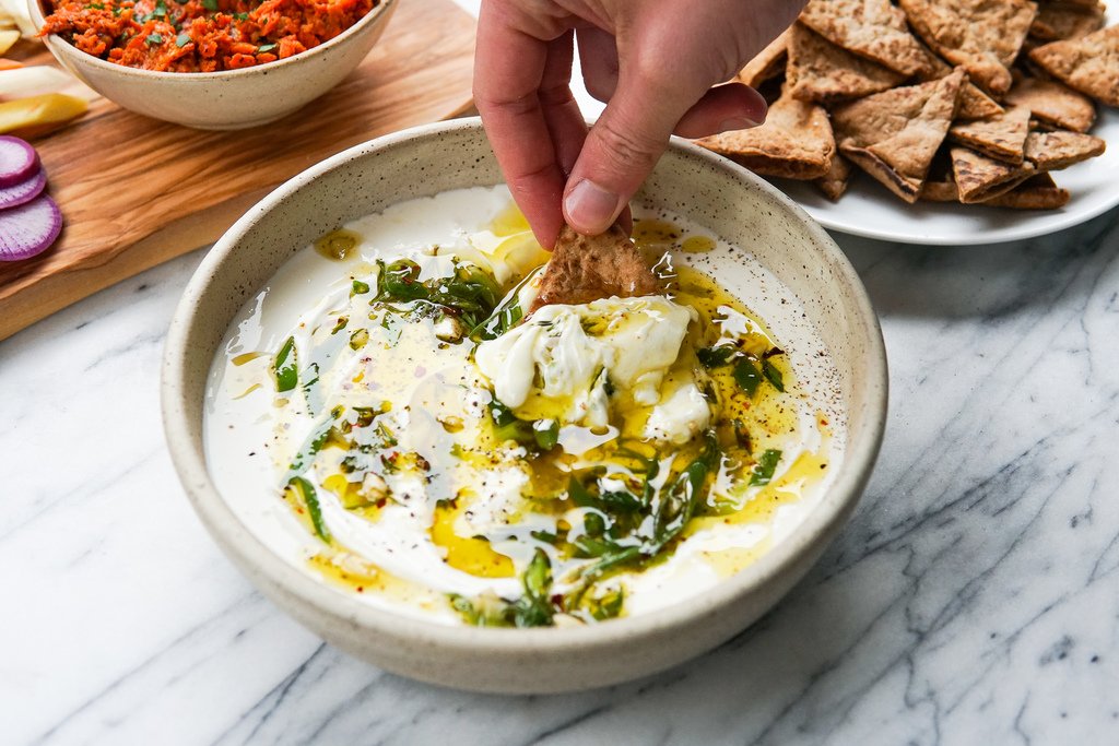 Olive Oil, Yogurt, and Herbs