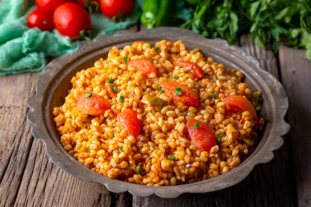 bulgur pilaf with tomatoes